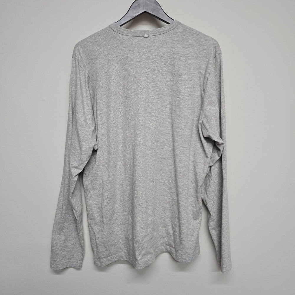 Outerknown Henley Shirt Mens XL Grey Organic Pima Cotton Long Sleeve Minimalist - Picture 4 of 12